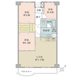 津田沼ハイツの間取図