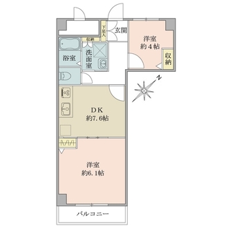 東建検見川マンションＡ棟の間取図