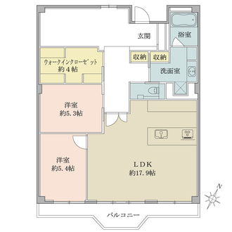 ＯＴＣ新御堂ハイツの間取図