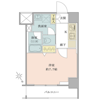 メインステージ川崎新川通の間取図