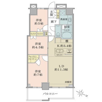 ＴＨＥ　ＫＯＳＵＧＩ　ＴＯＷＥＲの間取図