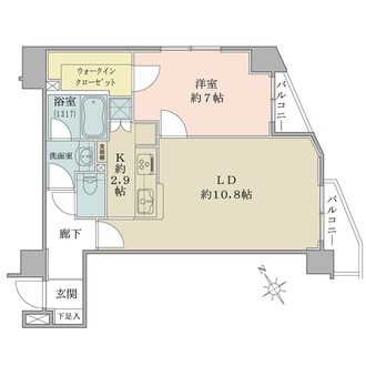 ファーストシーン両国レジデンスの間取図