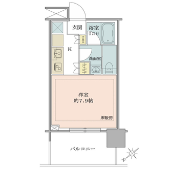 ブリリアタワー浜離宮の間取図