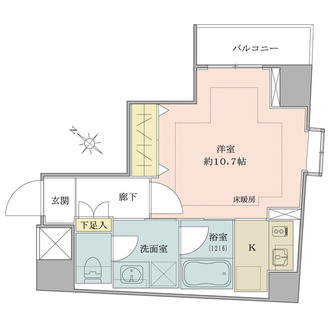 オープンレジデンシア日本橋人形町の間取図