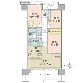 常盤台ガーデンソサエティの間取図