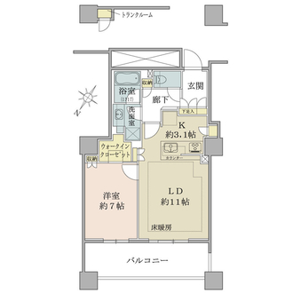ブリリア有明スカイタワーの間取図