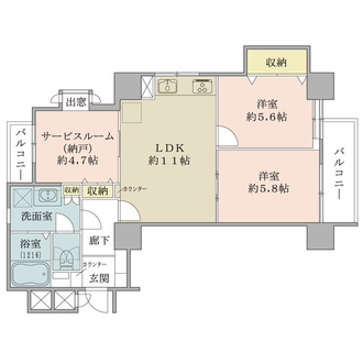 ライオンズマンション西巣鴨駅前の間取図