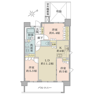 クリオ磯子の間取図