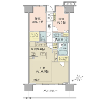 ブリリアシティ西早稲田の間取図