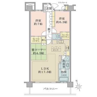 ソルグランデメイツ浮間公園の間取図