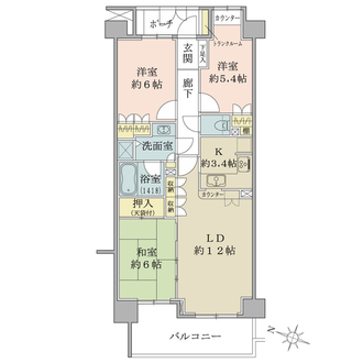 アールヴェール文京大塚公園の間取図