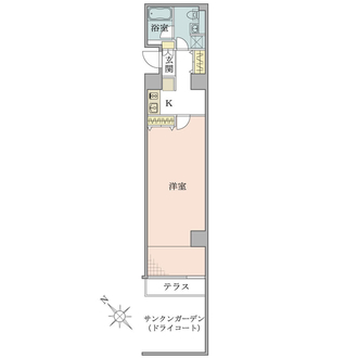 ミディアススカイコート赤坂の間取図