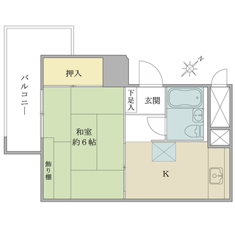 東建東五反田マンションの間取図