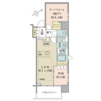 クリオラベルヴィ松戸の間取図