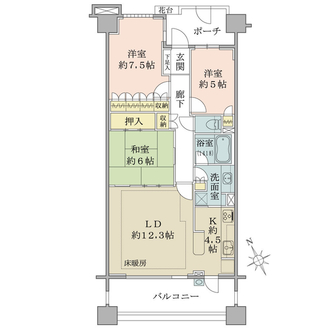 東京プライムウエストの間取図