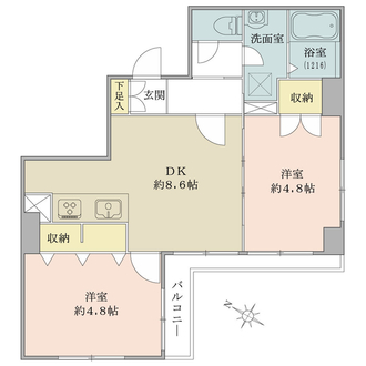 西早稲田ハイツの間取図