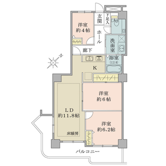 スカイフロントタワー川口の間取図