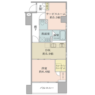 シャルムコート調布ヶ丘の間取図