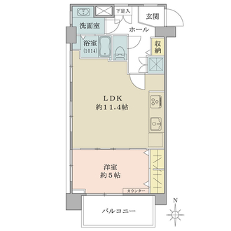 柿ノ木坂東豊エステートの間取図