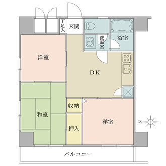 サンサーラ第２吾妻橋の間取図