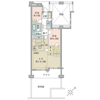 ブリリア新宿余丁町の間取図