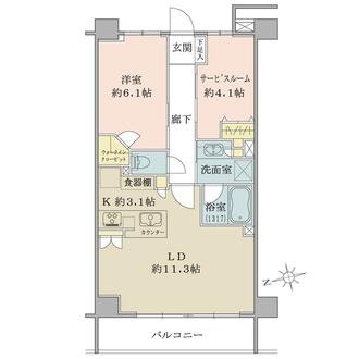 ディアスタ大崎の間取図
