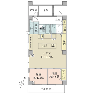 Ｏ－ｈａｕｓの間取図