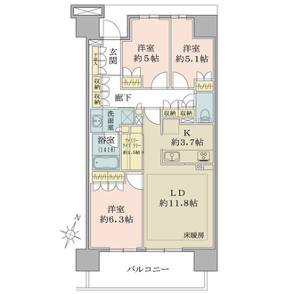 ＳＨＩＮＴＯ　ＣＩＴＹ（シントシティ）の間取図