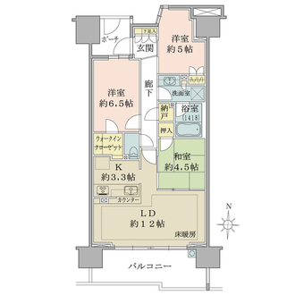 ブリリア越谷レイクタウンの間取図