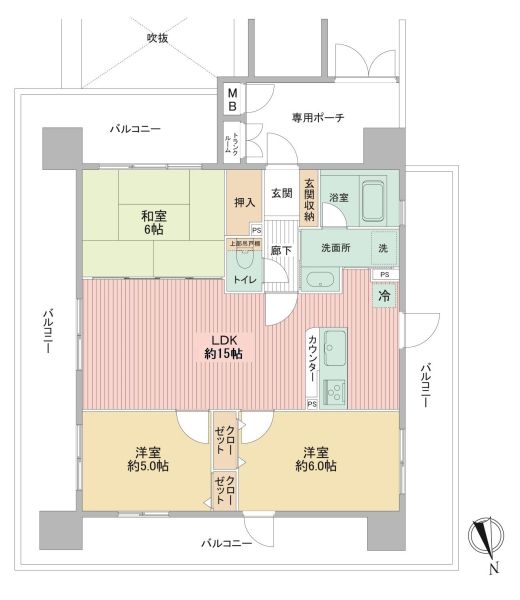 ダイアパレスルクサ千葉シティの間取図