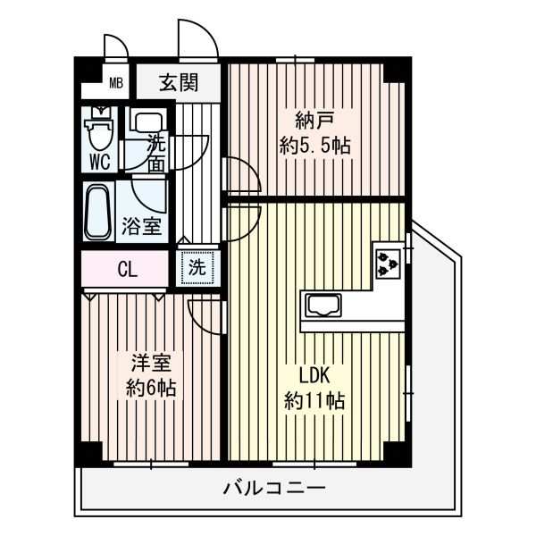 ワコーレみさきの間取図