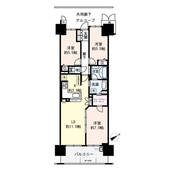 リバーガーデンECOシティーアリスの森ーの間取図