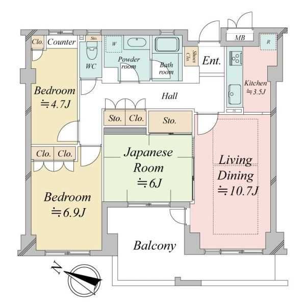 パティオス八番街の間取図