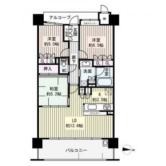 リーデンススクエア学園東町の間取図