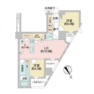 プレミスト三鷹の間取図