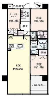 イニシア桂大橋の間取図