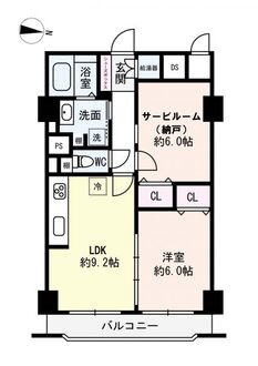 シャンボール第２新大阪の間取図