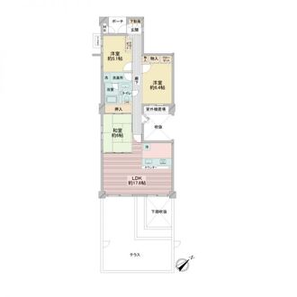 ジオ六甲山手の間取図