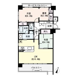 セントラル新大阪の間取図