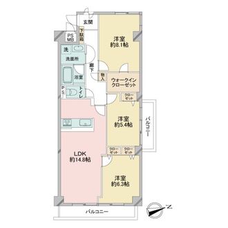 藤和戸塚コープの間取図