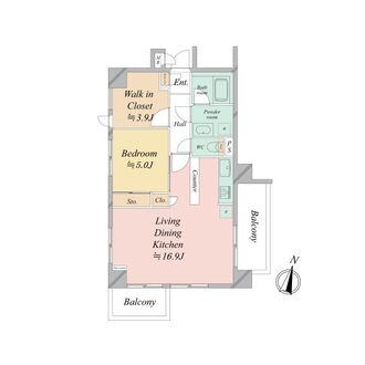 マイキャッスル横浜吉野町の間取図