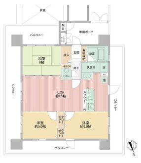 ダイアパレスルクサ千葉シティの間取図