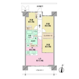 プレミストひばりが丘の間取図