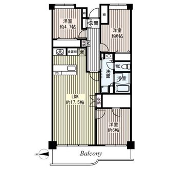光が丘パークタウンゆりの木通り南住宅の間取図