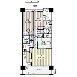 クレアシティ西神中央の間取図