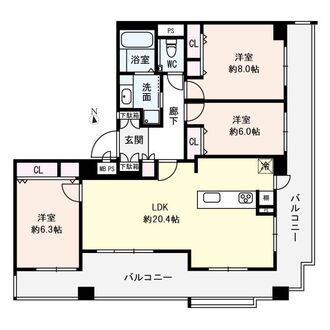 グランドメゾン高槻の間取図