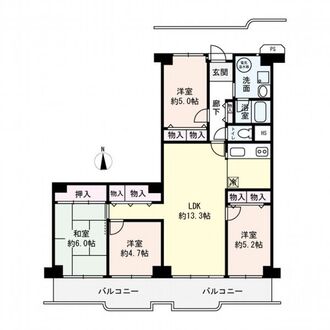 シャルム茨木の間取図