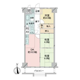 瑞穂センチュリーマンションの間取図