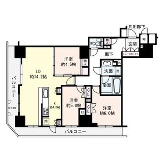 プレミスト南船場の間取図