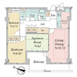 パティオス八番街の間取図